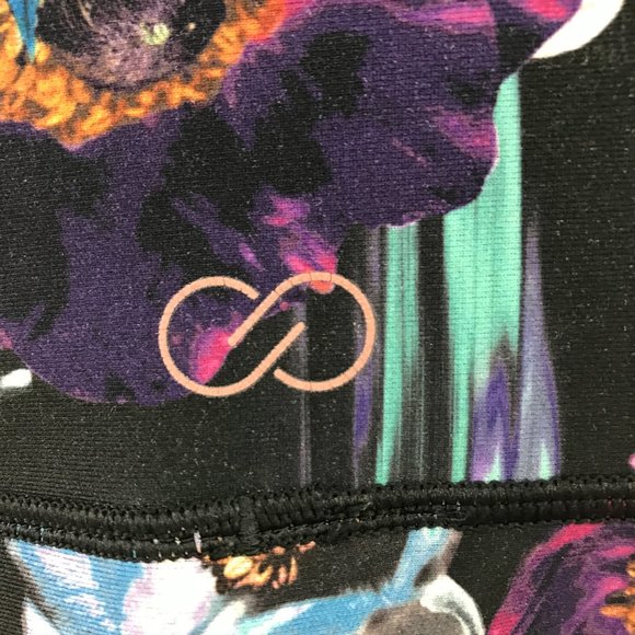 Calia black floral and mesh high waisted leggings size M - Picture 4 of 5
